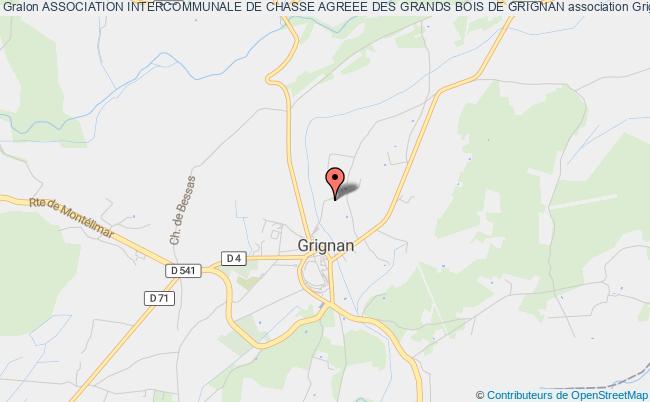 plan association Association Intercommunale De Chasse Agreee Des Grands Bois De Grignan Grignan