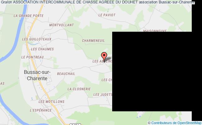 plan association Association Intercommunale De Chasse Agreee Du Douhet Bussac-sur-Charente