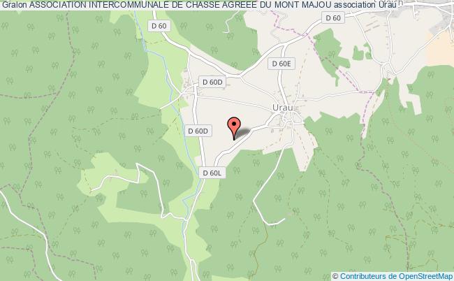 plan association Association Intercommunale De Chasse Agreee Du Mont Majou Urau