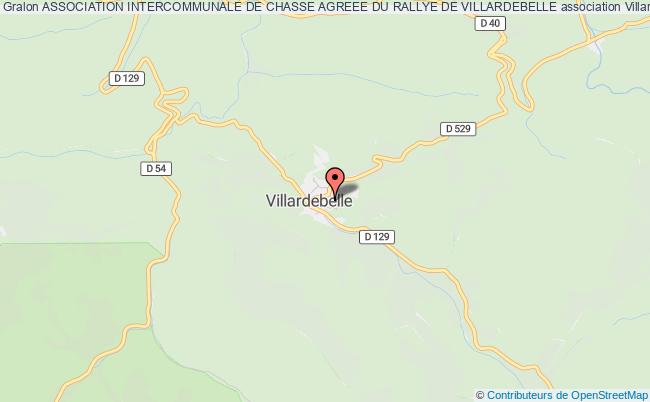 plan association Association Intercommunale De Chasse Agreee Du Rallye De Villardebelle Villardebelle