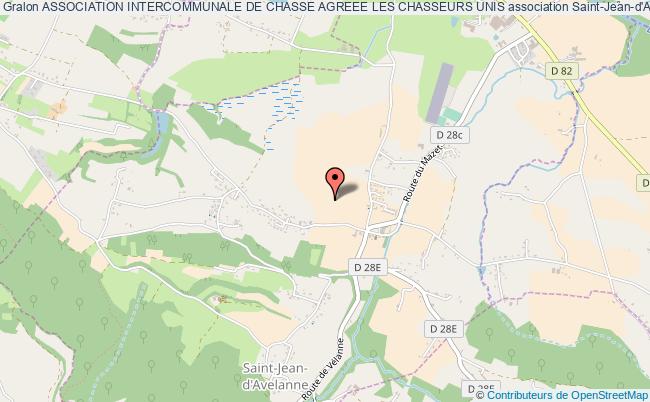 plan association Association Intercommunale De Chasse Agreee Les Chasseurs Unis Saint-Jean-d'Avelanne