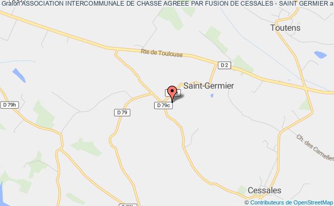 plan association Association Intercommunale De Chasse Agreee Par Fusion De Cessales - Saint Germier Saint-Germier