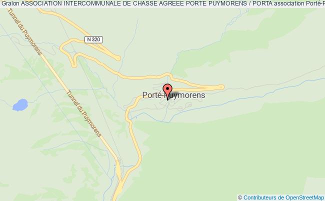 plan association Association Intercommunale De Chasse Agreee Porte Puymorens / Porta Porté-Puymorens