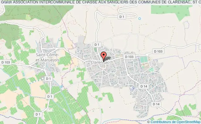 ASSOCIATION INTERCOMMUNALE DE CHASSE AUX SANGLIERS DES COMMUNES DE CLARENSAC, ST COME ET PARIGNARGUES