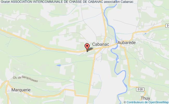 plan association Association Intercommunale De Chasse De Cabanac Cabanac