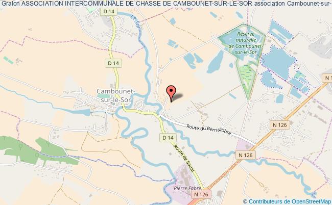 plan association Association Intercommunale De Chasse De Cambounet-sur-le-sor Cambounet-sur-le-Sor
