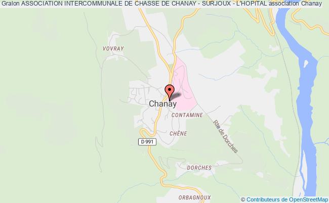 plan association Association Intercommunale De Chasse De Chanay - Surjoux - L'hopital Chanay
