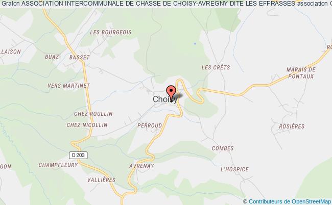 plan association Association Intercommunale De Chasse De Choisy-avregny Dite Les Effrasses Choisy