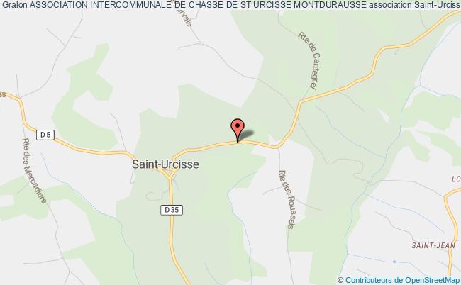 plan association Association Intercommunale De Chasse De St Urcisse Montdurausse Saint-Urcisse