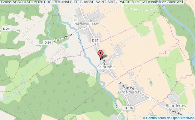 plan association Association Intercommunale De Chasse Saint-abit / Pardies-pietat Saint-Abit