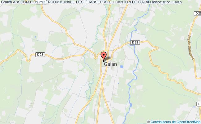 plan association Association Intercommunale Des Chasseurs Du Canton De Galan Galan