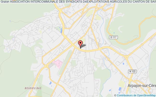 plan association Association Intercommunale Des Syndicats D4exploitations Agricoles Du Canton De Saint Flour Sud Aurillac