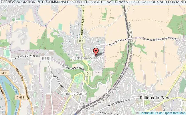 plan association Association Intercommunale Pour L'enfance De Sathonay Village Cailloux Sur Fontaines Et Fontaines Saint Martin Sathonay-Village