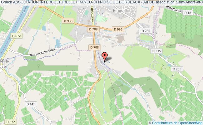 plan association Association Interculturelle Franco-chinoise De Bordeaux - Aifcb Saint-André-et-Appelles
