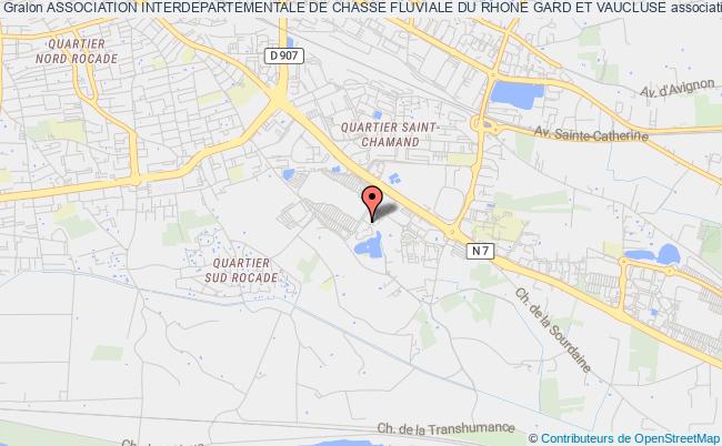 plan association Association Interdepartementale De Chasse Fluviale Du Rhone Gard Et Vaucluse Avignon