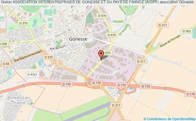 plan association Association Interentreprises De Gonesse Et Du Pays De France (aigpf) Gonesse