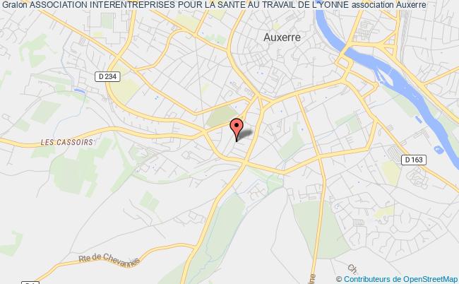 plan association Association Interentreprises Pour La Sante Au Travail De L'yonne Auxerre