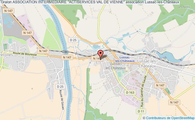plan association Association Intermediaire "actiservices Val De Vienne" Lussac-les-Châteaux