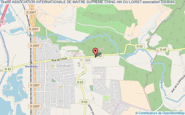 plan association Association Internationale De Maitre Supreme Ching Hai Du Loiret Dordives