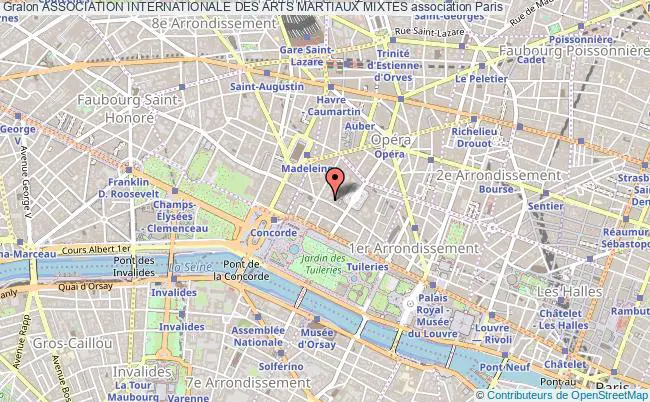 plan association Association Internationale Des Arts Martiaux Mixtes Paris