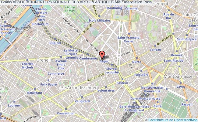 plan association Association Internationale Des Arts Plastiques Aiap Paris