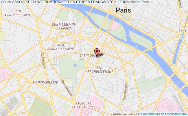 plan association Association Internationale Des Etudes Francaises Aief Paris