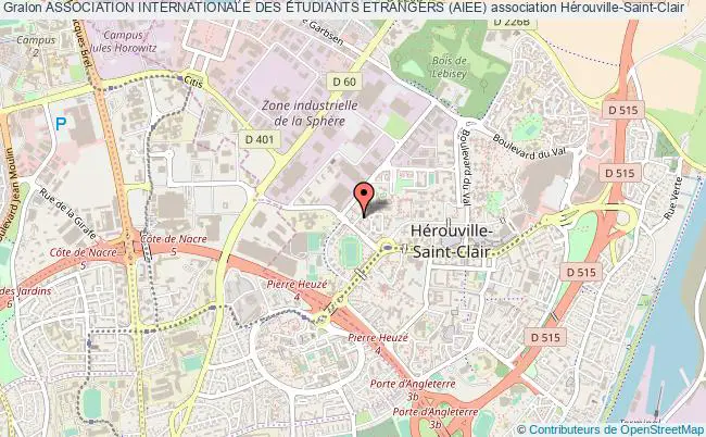 plan association Association Internationale Des Etudiants Etrangers (aiee) Hérouville-Saint-Clair