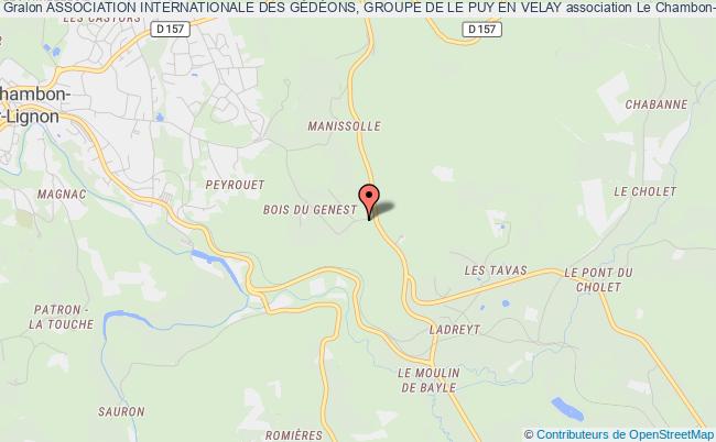 plan association Association Internationale Des GÉdÉons, Groupe De Le Puy En Velay Le    Chambon-sur-Lignon