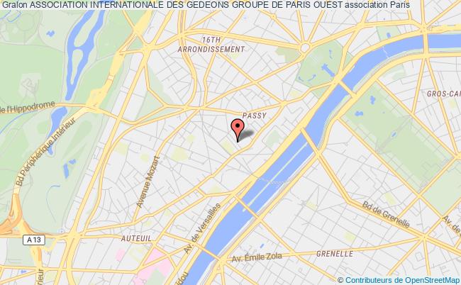 plan association Association Internationale Des Gedeons Groupe De Paris Ouest Paris 16e