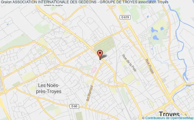 plan association Association Internationale Des Gedeons - Groupe De Troyes Troyes