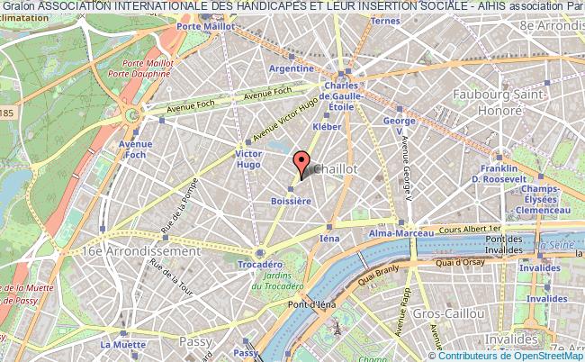 plan association Association Internationale Des Handicapes Et Leur Insertion Sociale - Aihis Paris