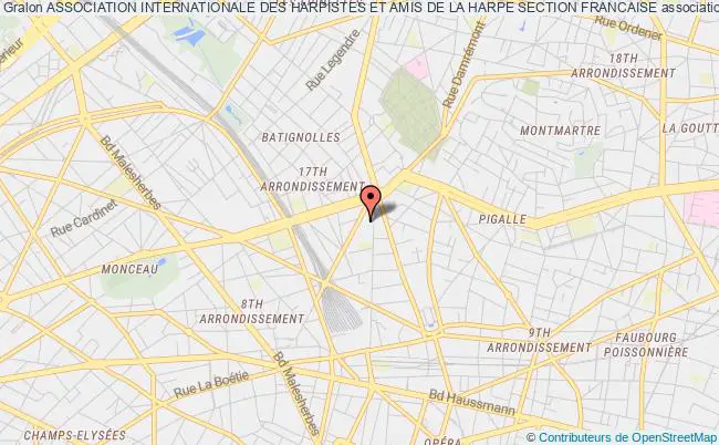 plan association Association Internationale Des Harpistes Et Amis De La Harpe Section Francaise Paris