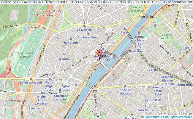 plan association Association Internationale Des Organisateurs De Courses Cyclistes Aiocc Paris