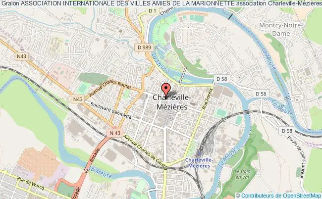 plan association Association Internationale Des Villes Amies De La Marionnette Charleville-Mézières