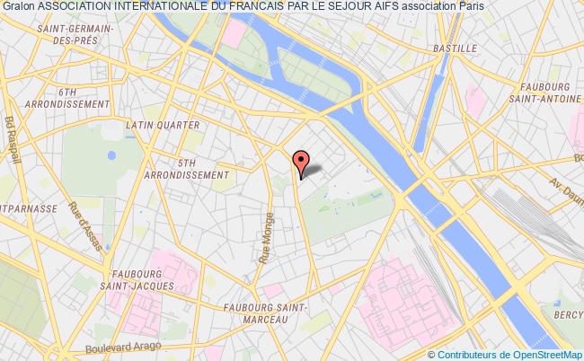 plan association Association Internationale Du Francais Par Le Sejour Aifs Paris