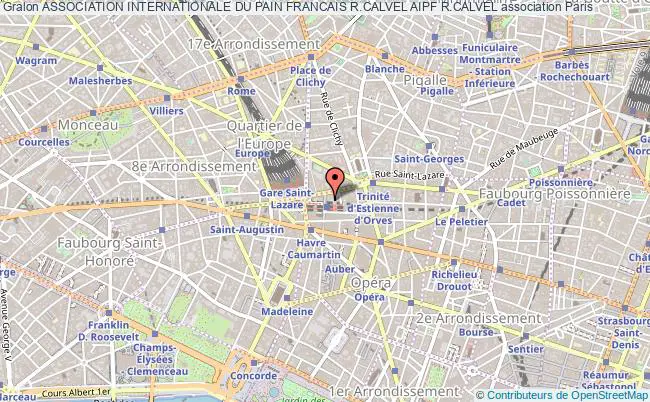 plan association Association Internationale Du Pain Francais R.calvel Aipf R.calvel Paris