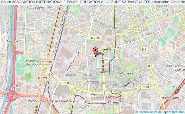 plan association Association Internationale Pour L'Éducation À La Faune Sauvage (aiefs) Grenoble