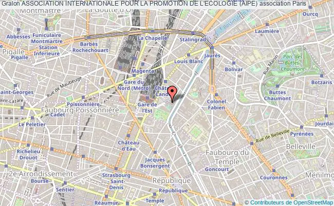 plan association Association Internationale Pour La Promotion De L'ecologie (aipe) Paris