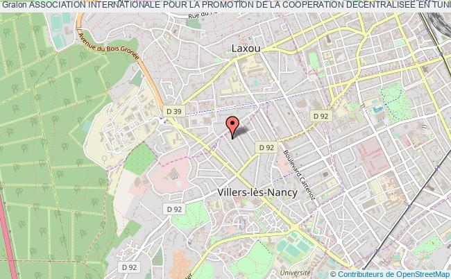 plan association Association Internationale Pour La Promotion De La Cooperation Decentralisee En Tunisie Villers-lès-Nancy