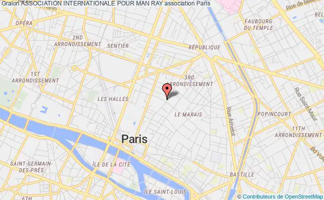 plan association Association Internationale Pour Man Ray Paris