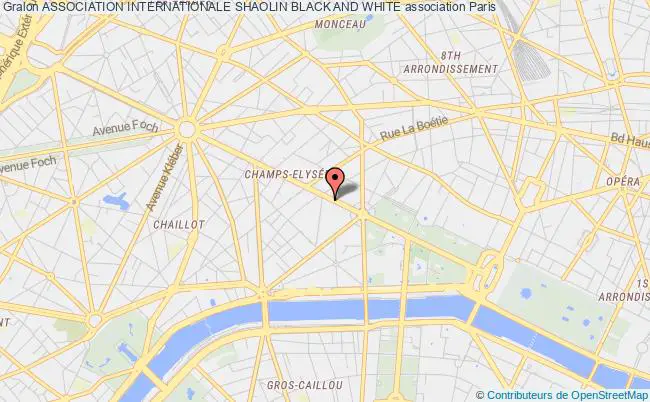 plan association Association Internationale Shaolin Black And White Paris
