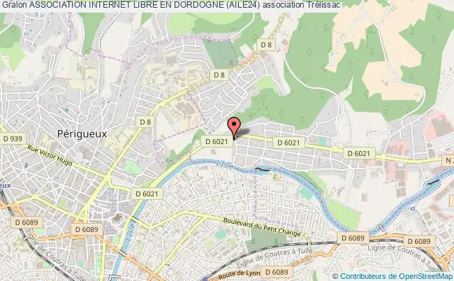 plan association Association Internet Libre En Dordogne (aile24) Trélissac