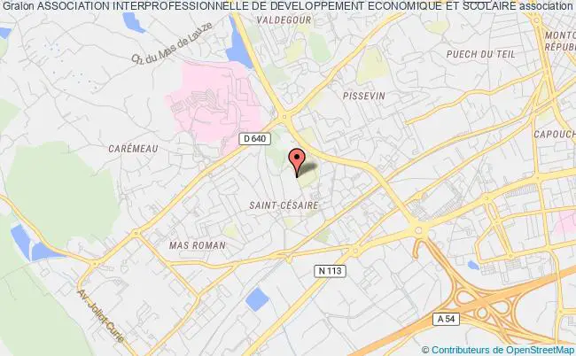 plan association Association Interprofessionnelle De Developpement Economique Et Scolaire Nîmes