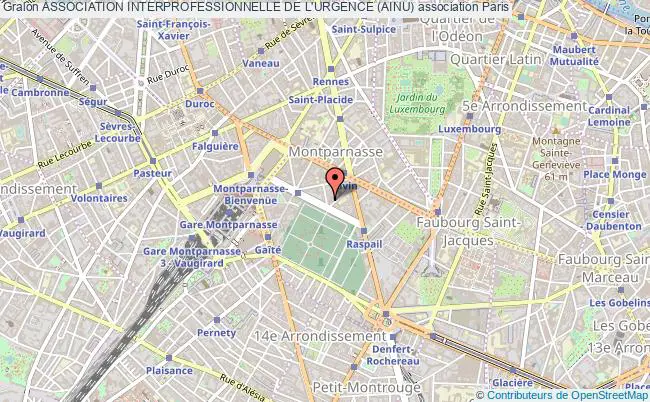 plan association Association Interprofessionnelle De L'urgence (ainu) Paris