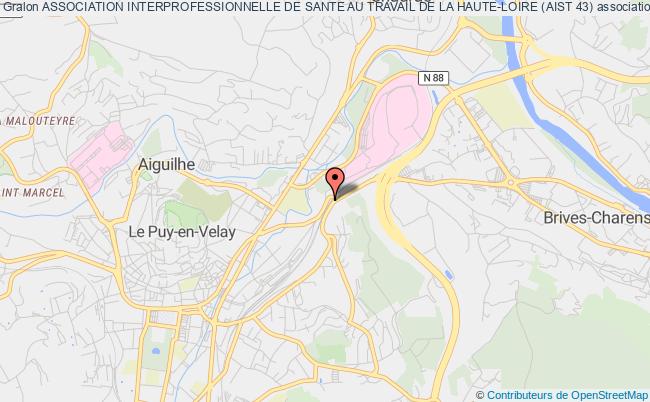 plan association Association Interprofessionnelle De Sante Au Travail De La Haute-loire (aist 43) Le Puy-en-Velay cedex