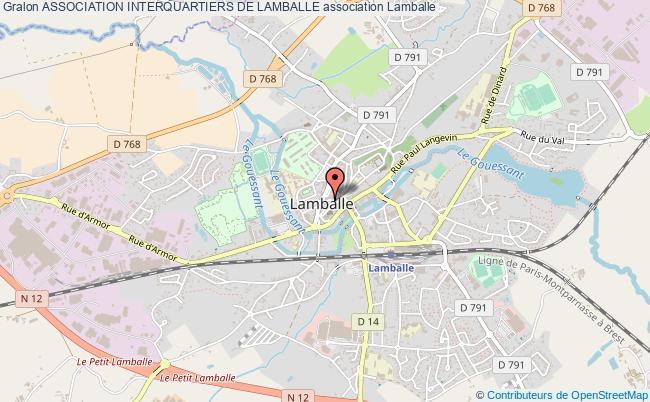 plan association Association Interquartiers De Lamballe Lamballe