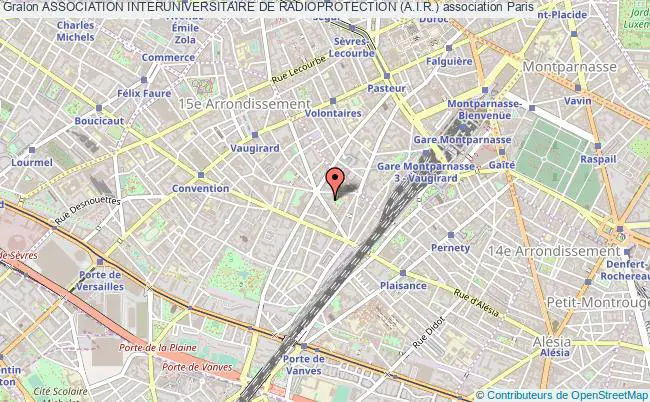 plan association Association Interuniversitaire De Radioprotection (a.i.r.) Paris