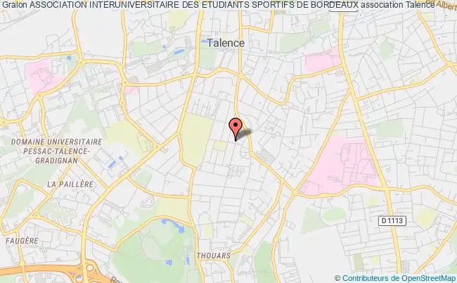 plan association Association Interuniversitaire Des Etudiants Sportifs De Bordeaux Talence