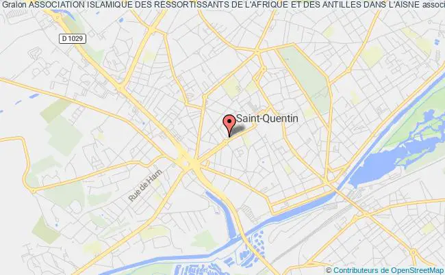 plan association Association Islamique Des Ressortissants De L'afrique Et Des Antilles Dans L'aisne Saint-Quentin