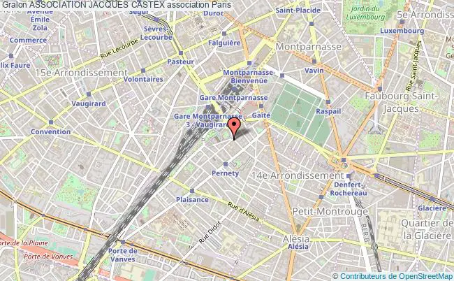 plan association Association Jacques Castex Paris